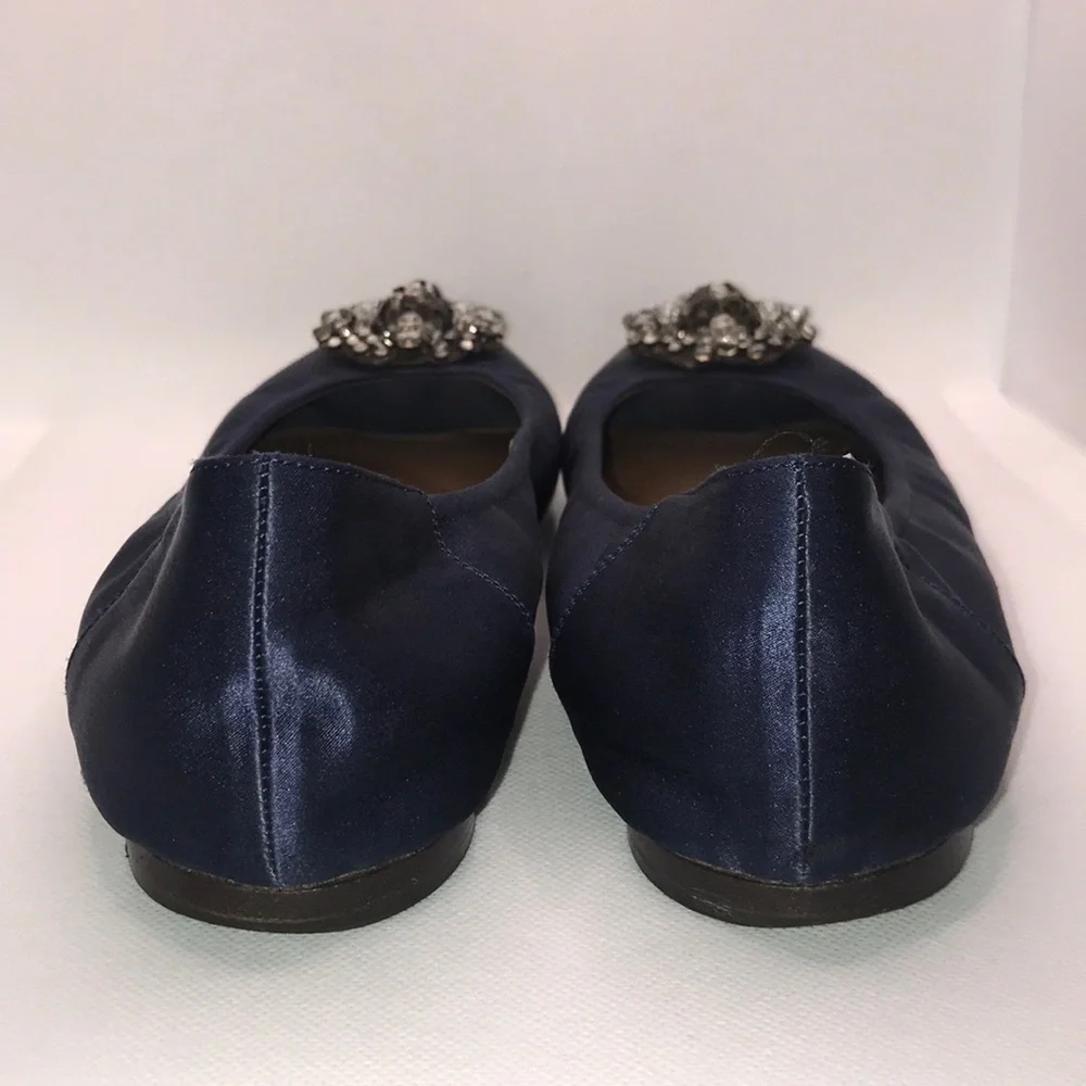 Marni Blue Flats with Embellished Detail - Picture 6 of 7